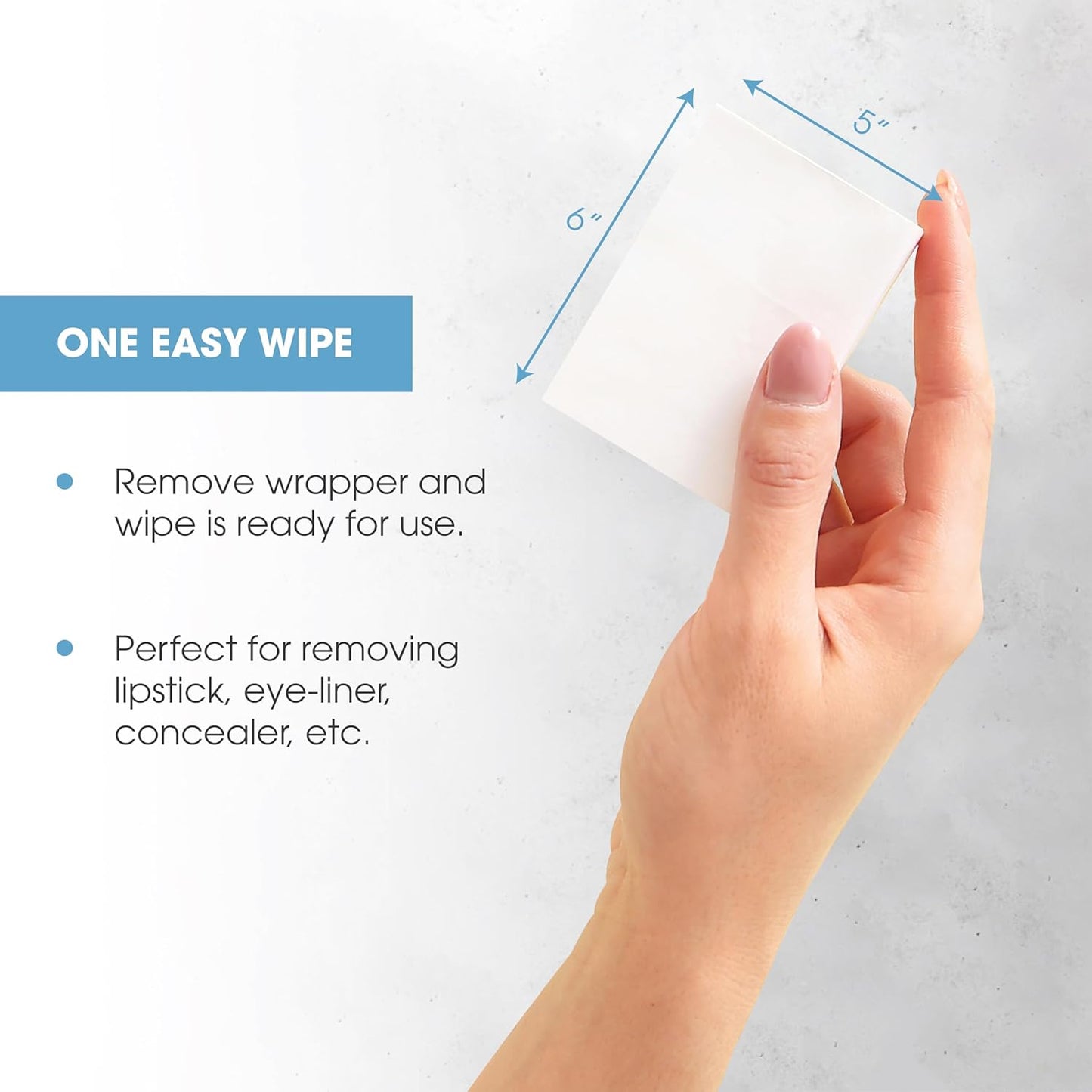 Diamond Wipes Cleansing and Waterproof Makeup Remover Wipes - Alcohol-free with vitamin E