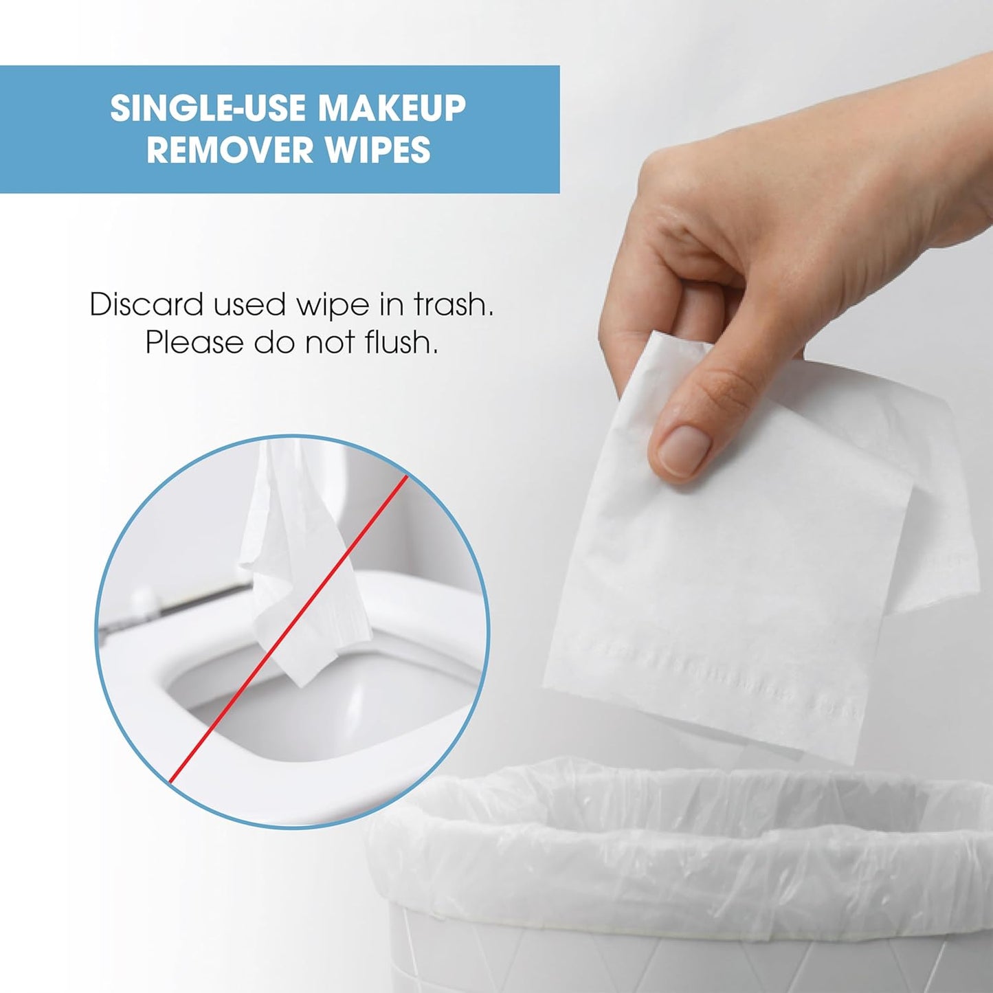 Diamond Wipes Cleansing and Waterproof Makeup Remover Wipes - Alcohol-free with vitamin E