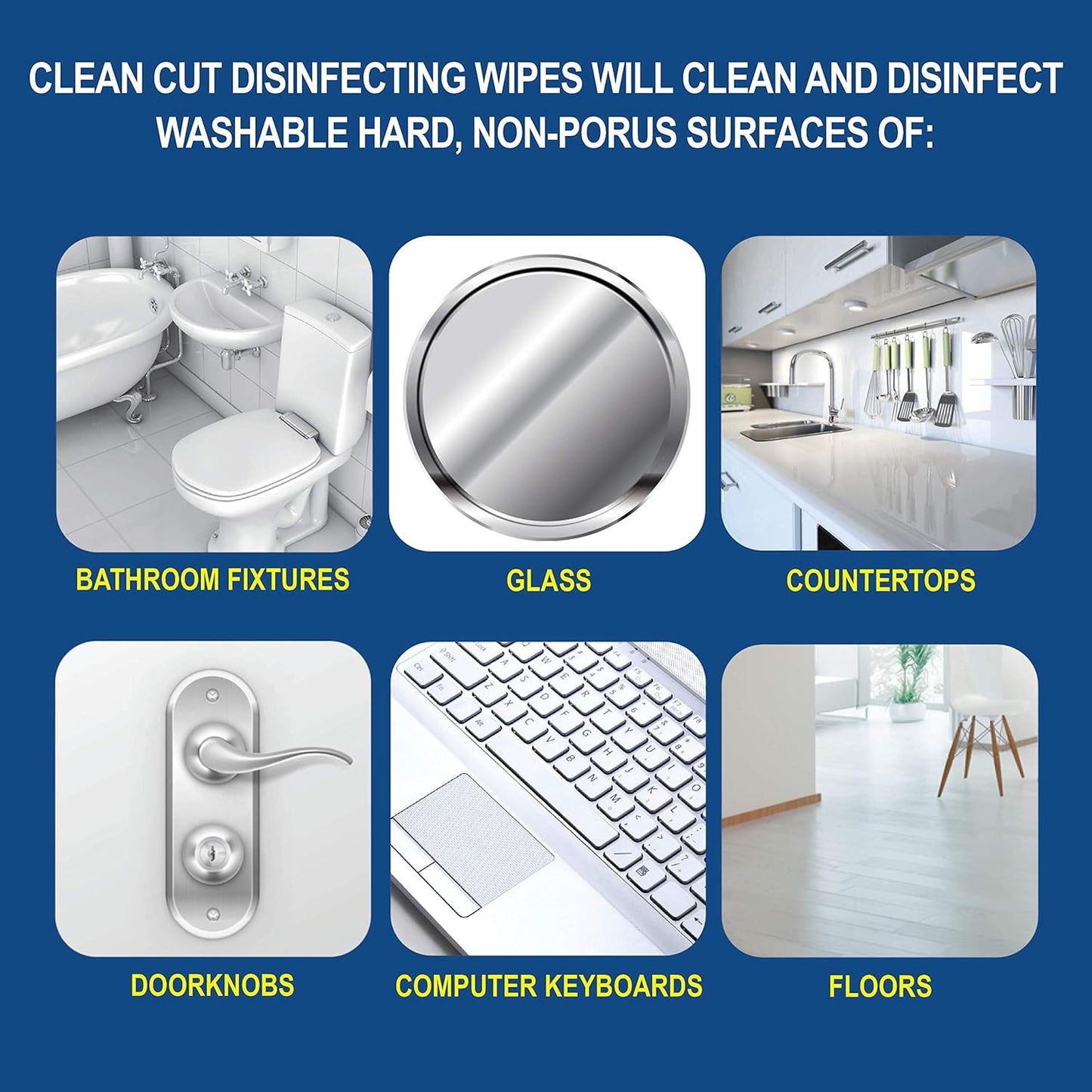 Clean Cut Lemon-Scented Disinfecting Wipes - 12 Pack