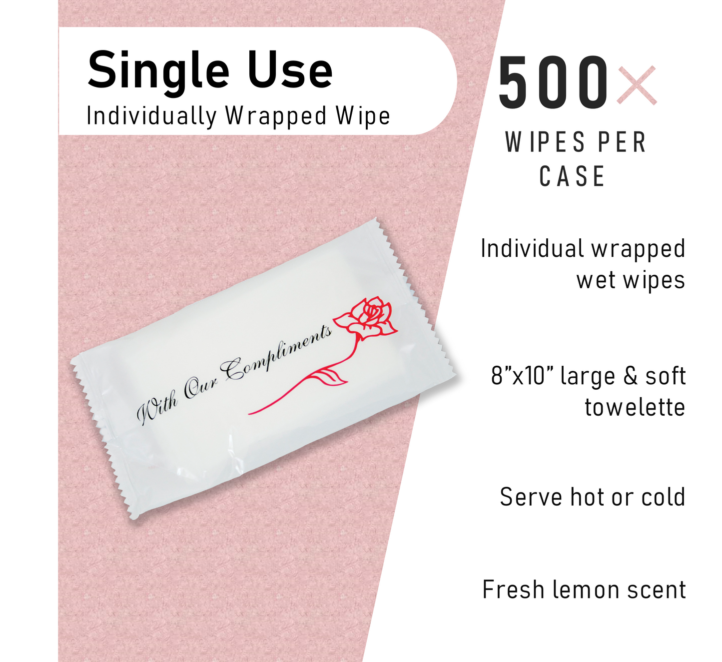 With Our Compliments Hot/Cold Moist Hand Towels