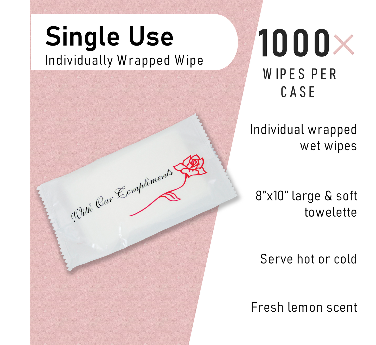 With Our Compliments Hot/Cold Moist Hand Towels