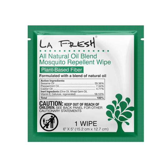 LA Fresh® Natural Mosquito Repellent Wipes