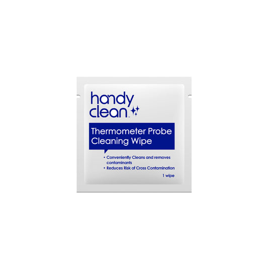 Handyclean™ Thermometer Probe Cleaning Wipes with 70% Isopropyl Alcohol