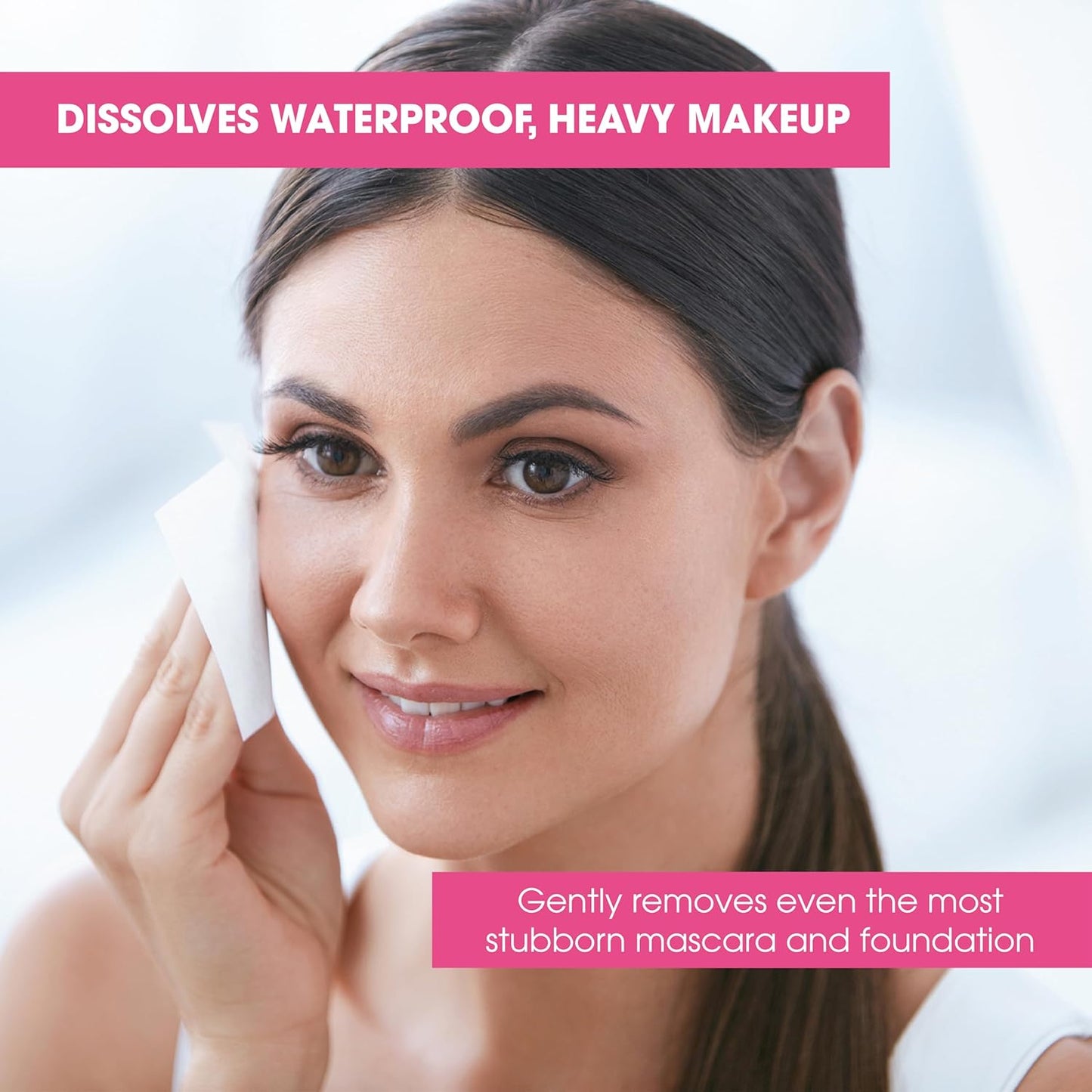 Bulk case of Diamond Wipes makeup remover single packets — individually wrapped for hotel amenity and daily use 