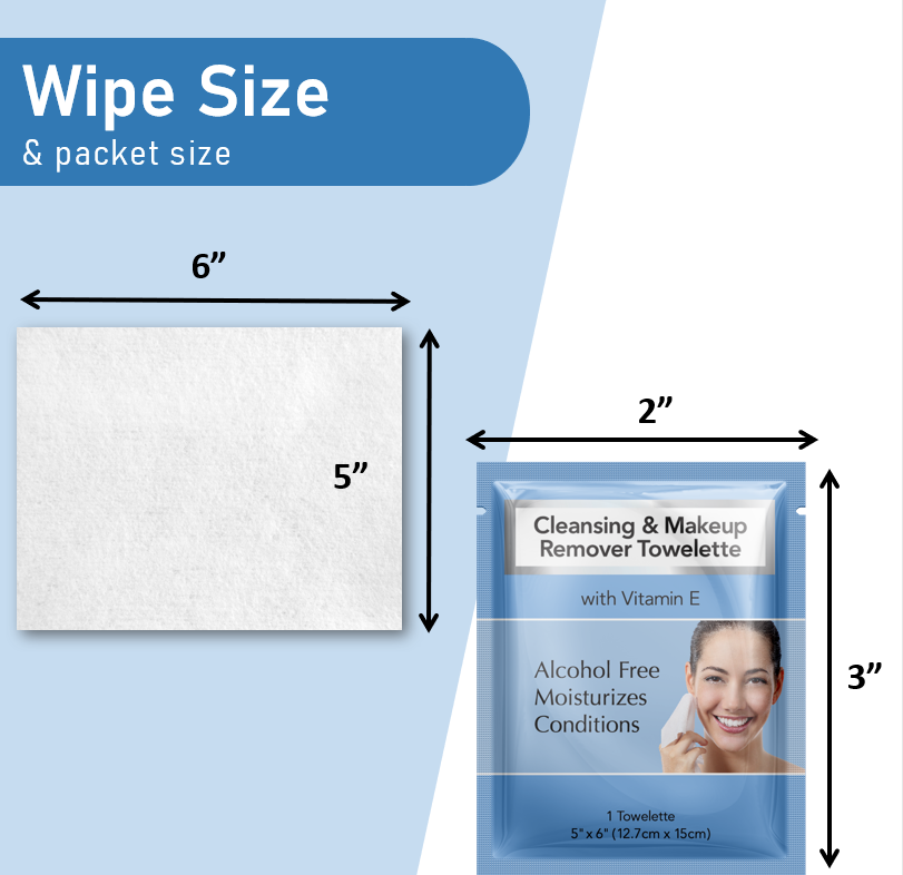 Diamond Wipes Cleansing and Waterproof Makeup Remover Wipes - Alcohol-free with vitamin E