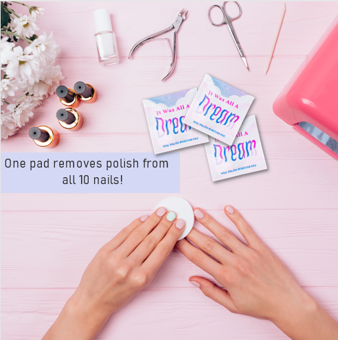 LA Fresh Nail Polish Remover Pads (Contains Acetone)