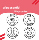 Wipeessentials Anti-bacterial Wipes- 30 count pack, 99.9% Effective Against Most Common Germs