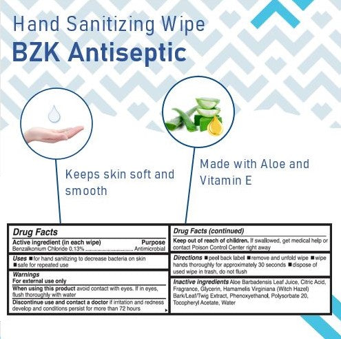Travel Lite Hand Sanitizing Wipes, 99.9% Effective Against Most Common Germs